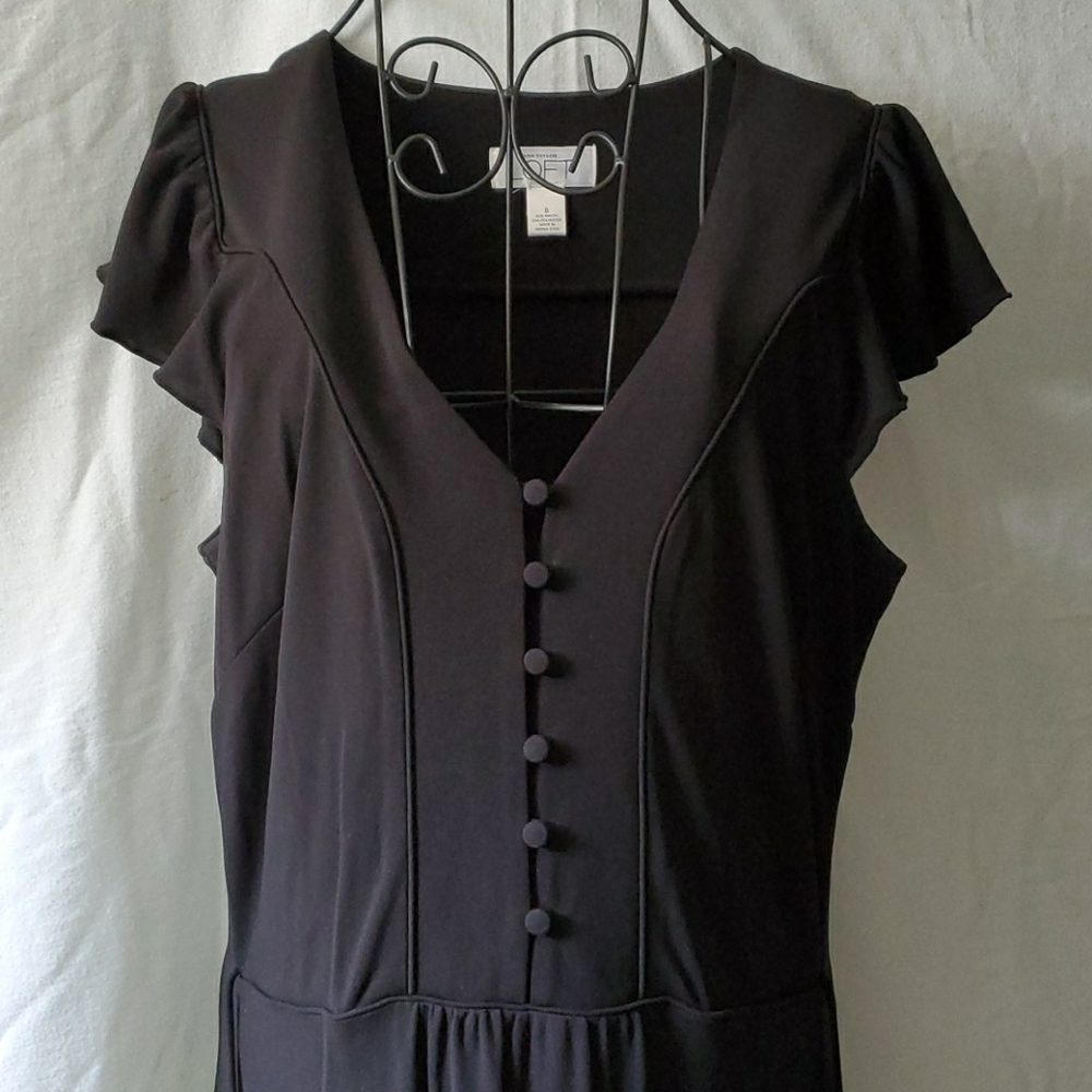 ANN TAYLOR LOFT LBD SWEET BLACK DRESS 8